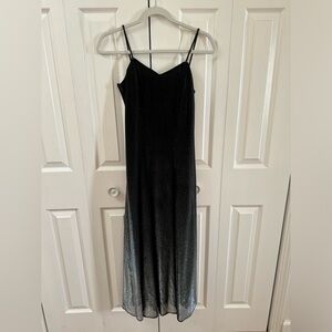 Vintage All That Jazz Black & Silver Dress